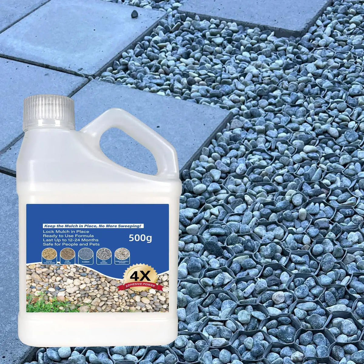 500g Rock Glue Adhesive Binder – Gravel, Stone & Driveways Gravel Adhesive Binder QXL