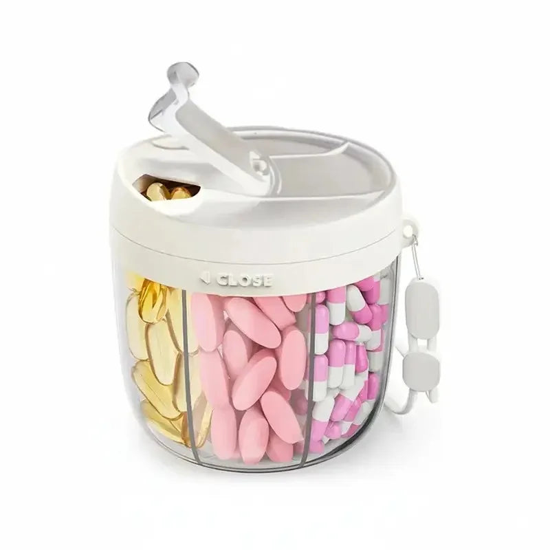 7-Compartment Portable Pill Organizer | Weekly Travel Pill Box Pill Organizer QXL
