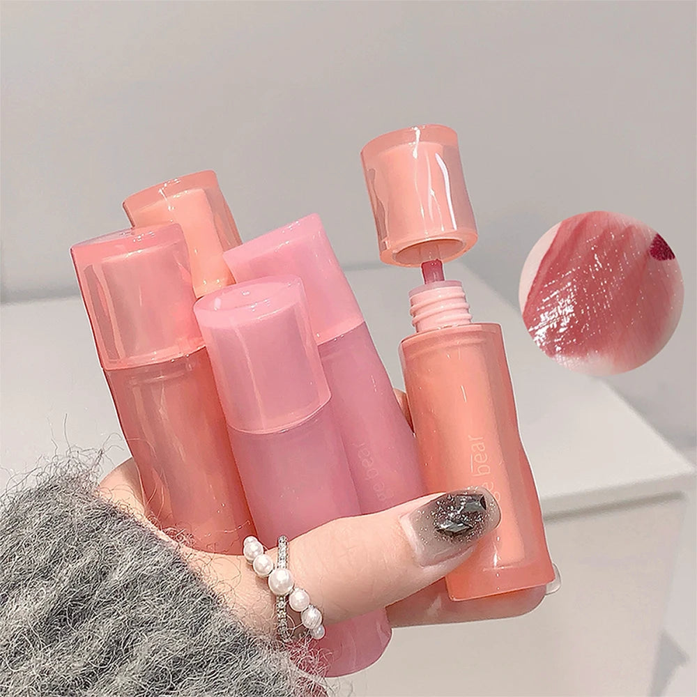 Gege Bear Mirror Lip Gloss – Hydrating & Moisturizing Color Lip Gloss QXL
