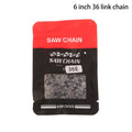 Metal Chainsaw Chain 4–16 Inch | Electric Saw Replacement Chainsaw Chain QXL 6inch 36 link chain