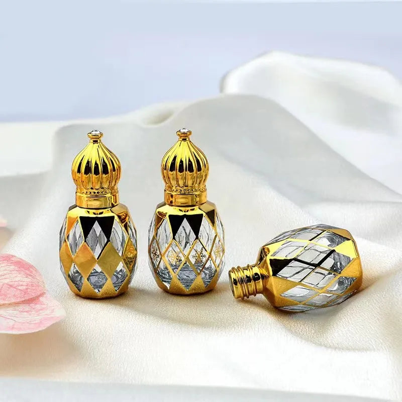 8ml Gold Glass Roll-On & Mist Spray Perfume Atomizer Bottle Perfume Atomizer Bottle QXL