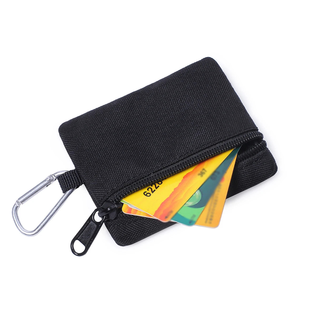 Mini Nylon Coin Purse & Key Pouch | Zipper Sports Wallet Mini Coin Purse QXL