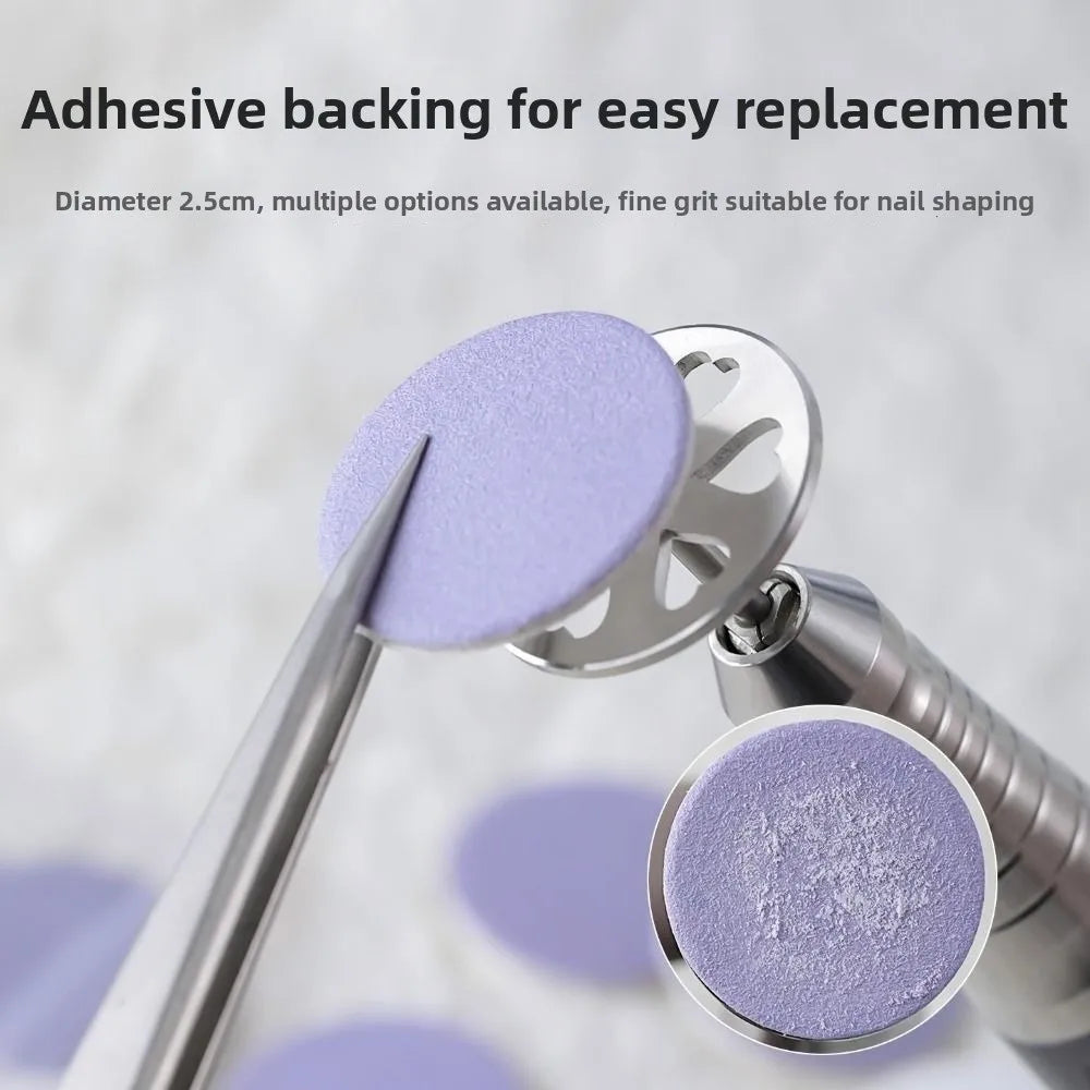 25mm Replaceable Buffing Disc | Nail & Pedicure Sanding Tool Nail Buffing Disc QXL
