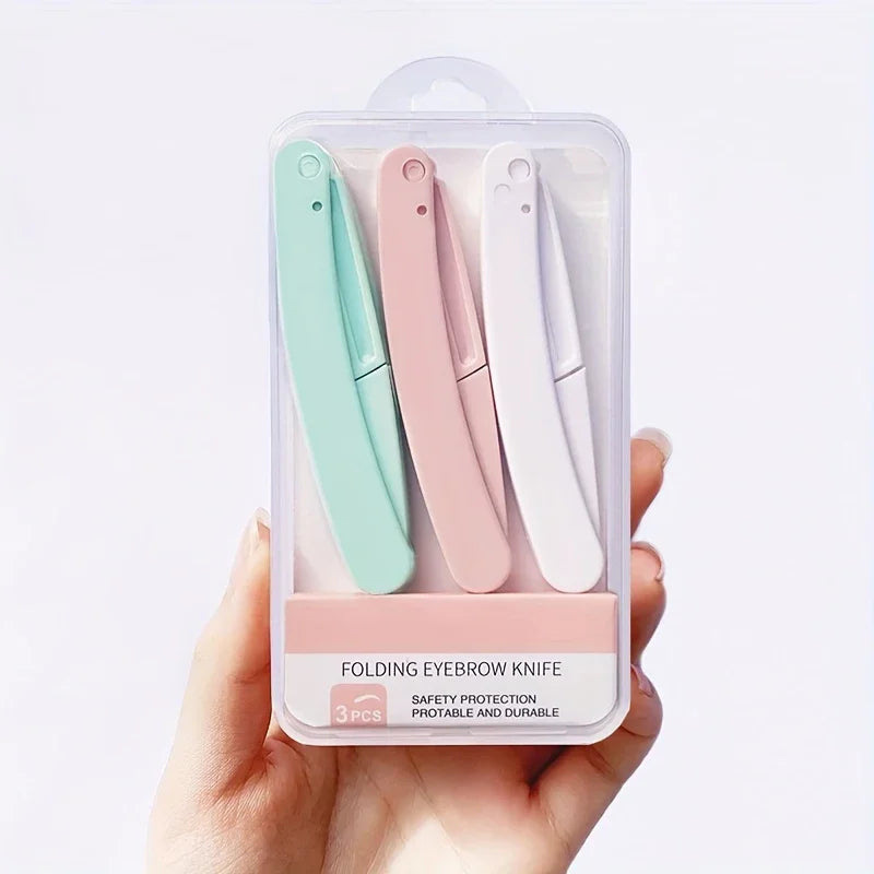 3-Pack Women's Eyebrow & Facial Hair Trimmer Shavers Facial Hair Trimmer QXL M25 3pcs