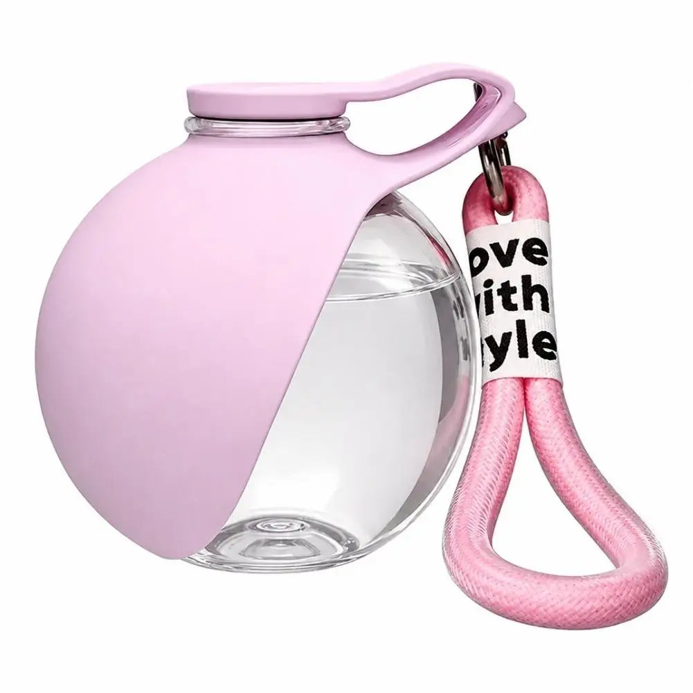 Portable Leakproof Dog Water Bottle | Foldable Travel Cup Pet Travel Bottle QXL Pink