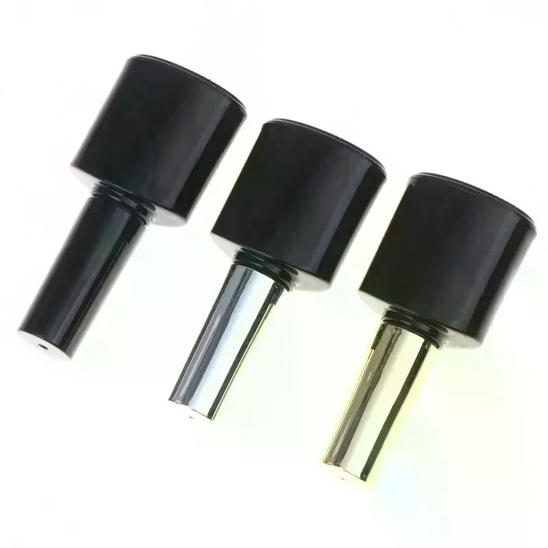 5ml Empty Nail Polish Bottle with Brush | Refillable Black Nail Polish Bottle QXL