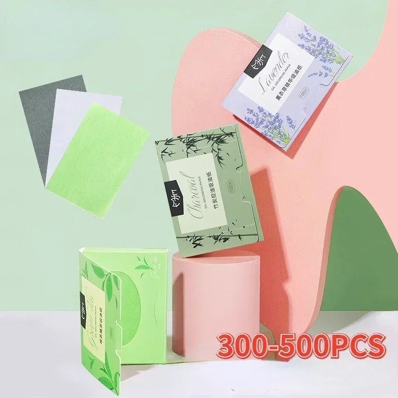 300–500 Pack Lavender Oil Absorbing Blotting Papers for Face Face Blotting Paper QXL