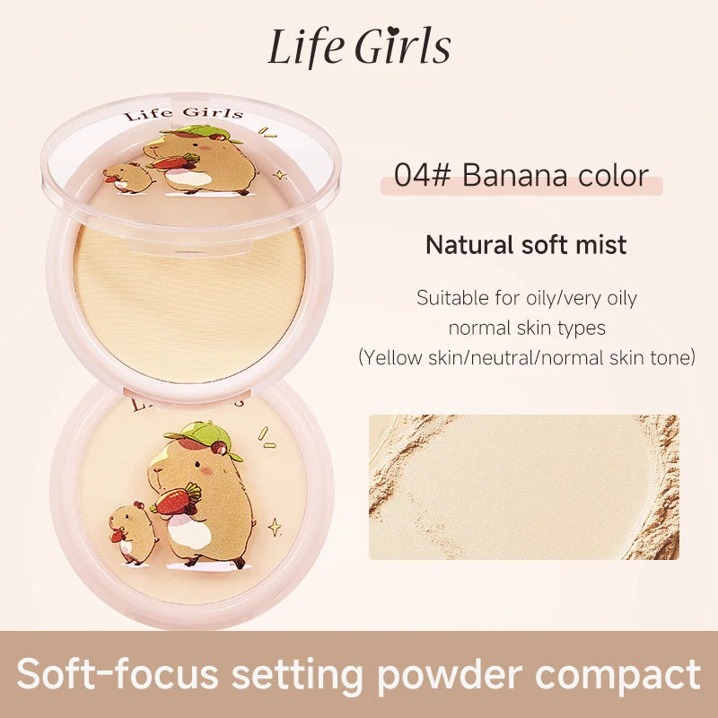 Life Girls Feathered Mist Soft Focus Setting Powder | 12-Hour Setting Powder Compact QXL 04