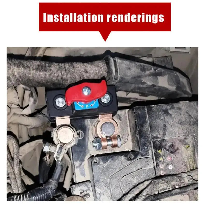 Car Battery Cut-Off Switch 12V/24V | Circuit Breaker Battery Disconnect Switch QXL