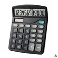 Solar & Battery Desktop Calculator | 12-Digit Large Display Desktop Calculator QXL Black