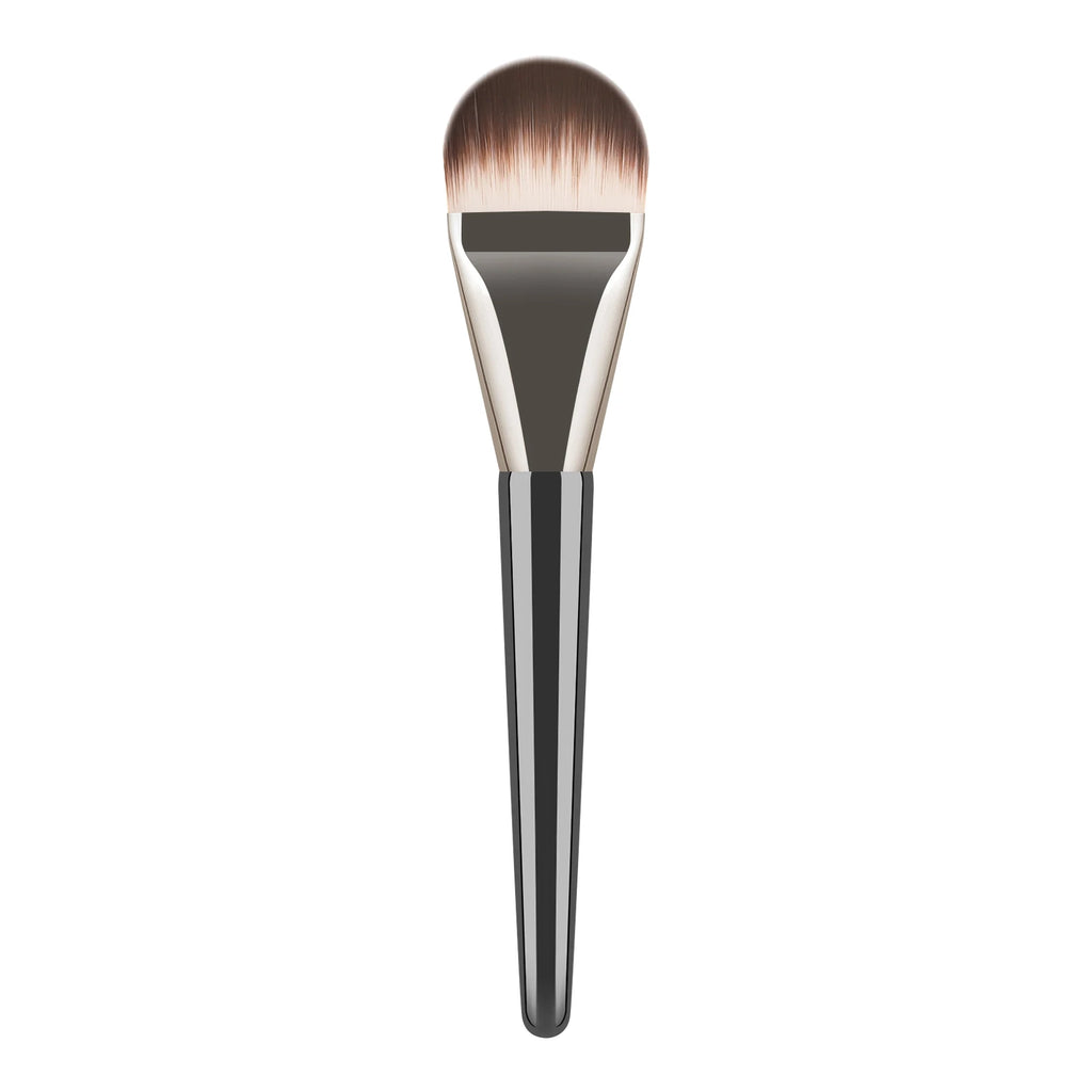Ronshadow Foundation Brush & Triangle Powder Puff Set – 4 Pc Makeup Brush Set QXL Black 1pc Large size