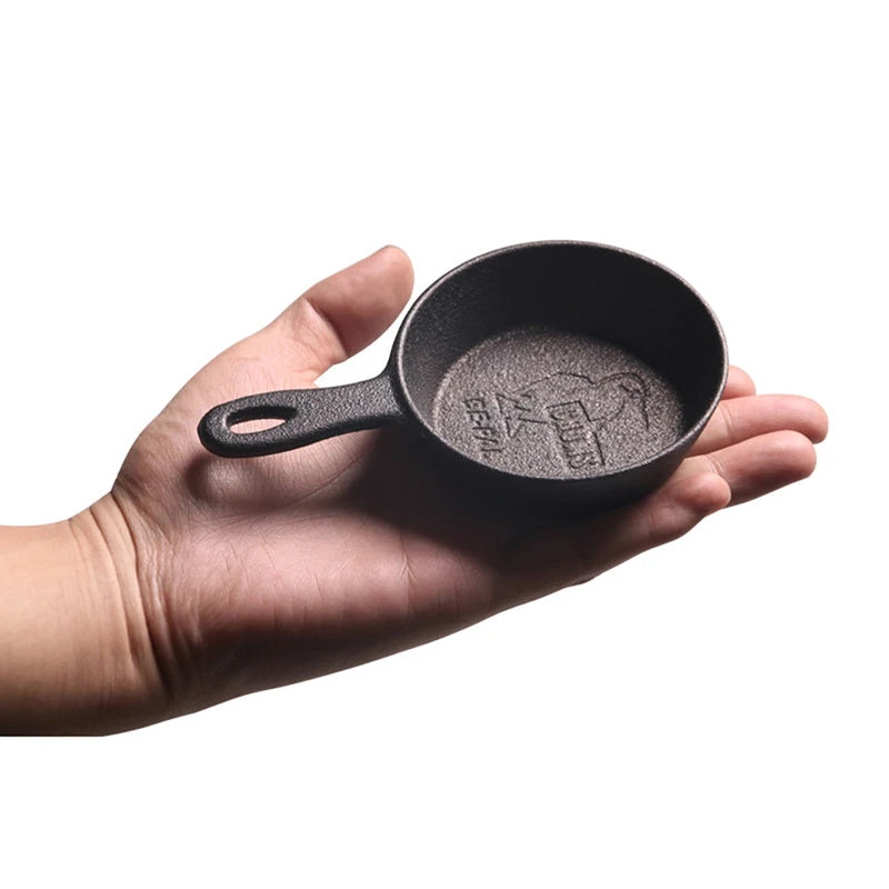 Mini Cast Iron Skillet 8.5cm | Non-Stick Egg Frying Pan Cast Iron Skillet QXL