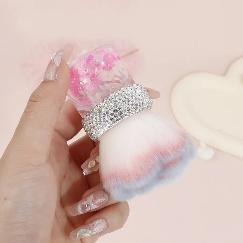 Soft Wool Fiber Makeup Brush – Powder, Blush & Dust Makeup Powder Brush QXL
