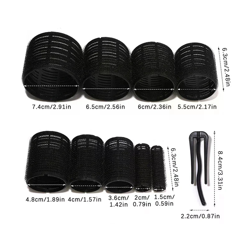 Heatless Hair Root Curler Roller with Clip | Self-Adhesive Hair Curler Roller QXL