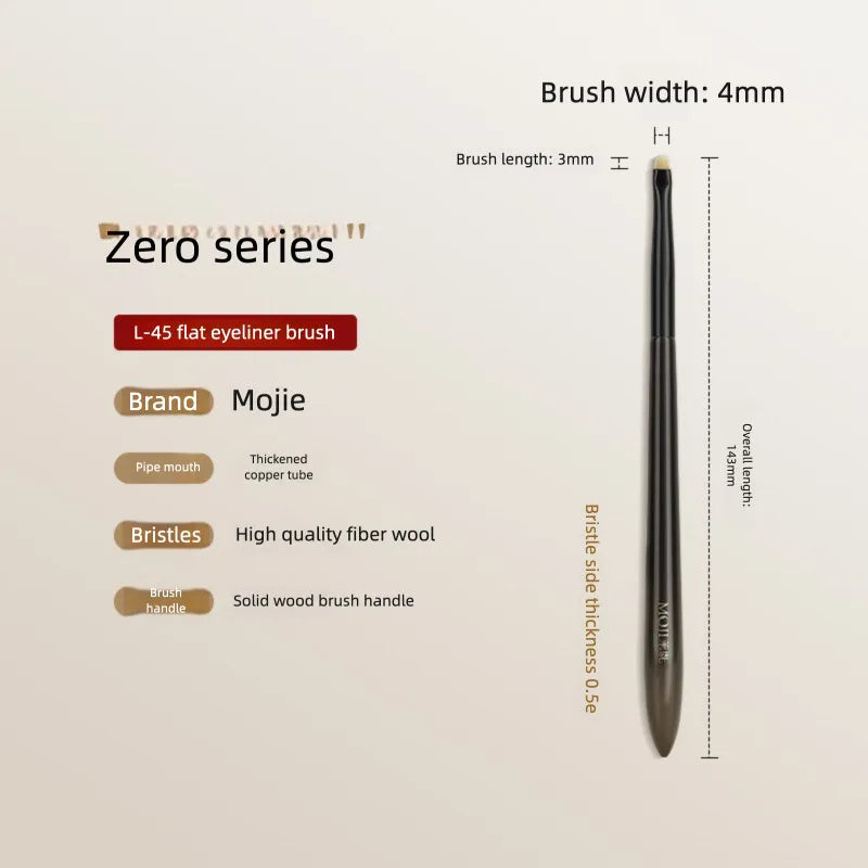 Ultra-Fine Angled Eyeliner Brush | Flat Head Detail Brush Eyeliner Brush QXL L45 Crew cut