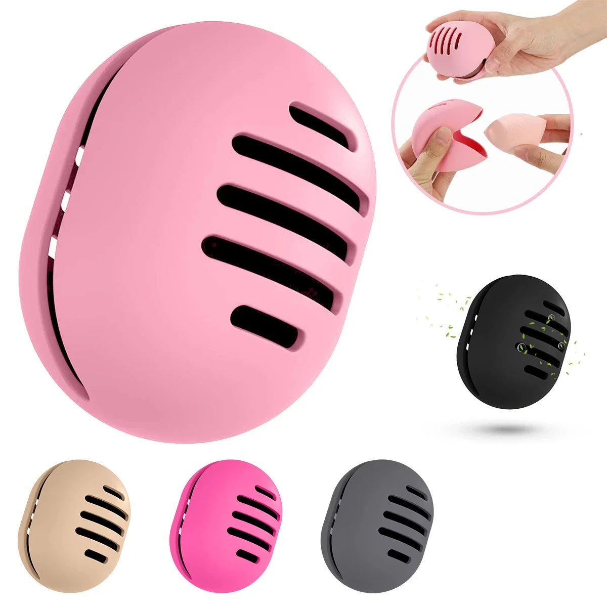Silicone Makeup Sponge Storage Box | Travel Puff Organizer Makeup Sponge Organizer QXL