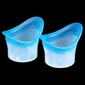 2-Pack Reusable Silicone Eye Wash Cups | Soft Eye Bath Set Eye Wash Cup QXL Blue
