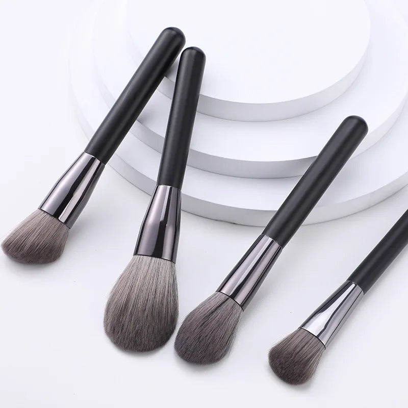 11-Piece Soft Synthetic Makeup Brush Set – Face & Eye Tools Makeup Brush Set QXL