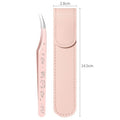 Cartoon Curved Eyelash Extension Tweezers | Anti-Static Steel Eyelash Tweezers QXL Pink