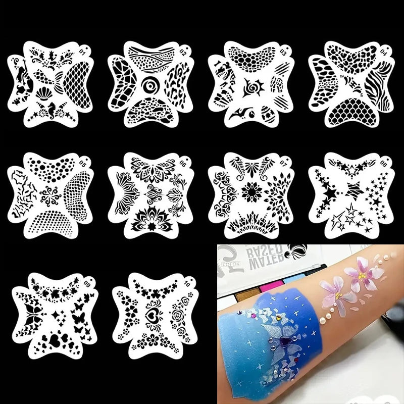 Reusable Face & Body Paint Stencils for Kids' Parties Face Paint Stencils QXL