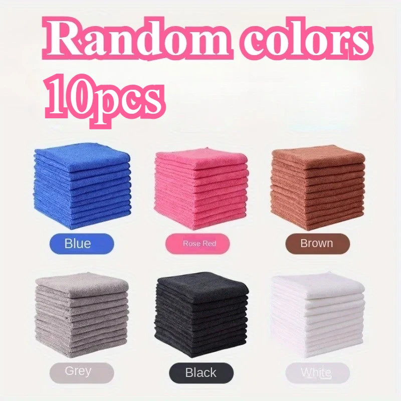 5/10-Pack Microfiber Cleaning Cloths | Absorbent Household Rags Microfiber Cleaning Cloth QXL Random10pcs
