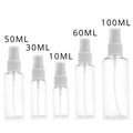 Clear PET Refillable Spray Bottle | Empty Perfume Atomiser 10–100ml Refillable Spray Bottle QXL 1PC 30ml