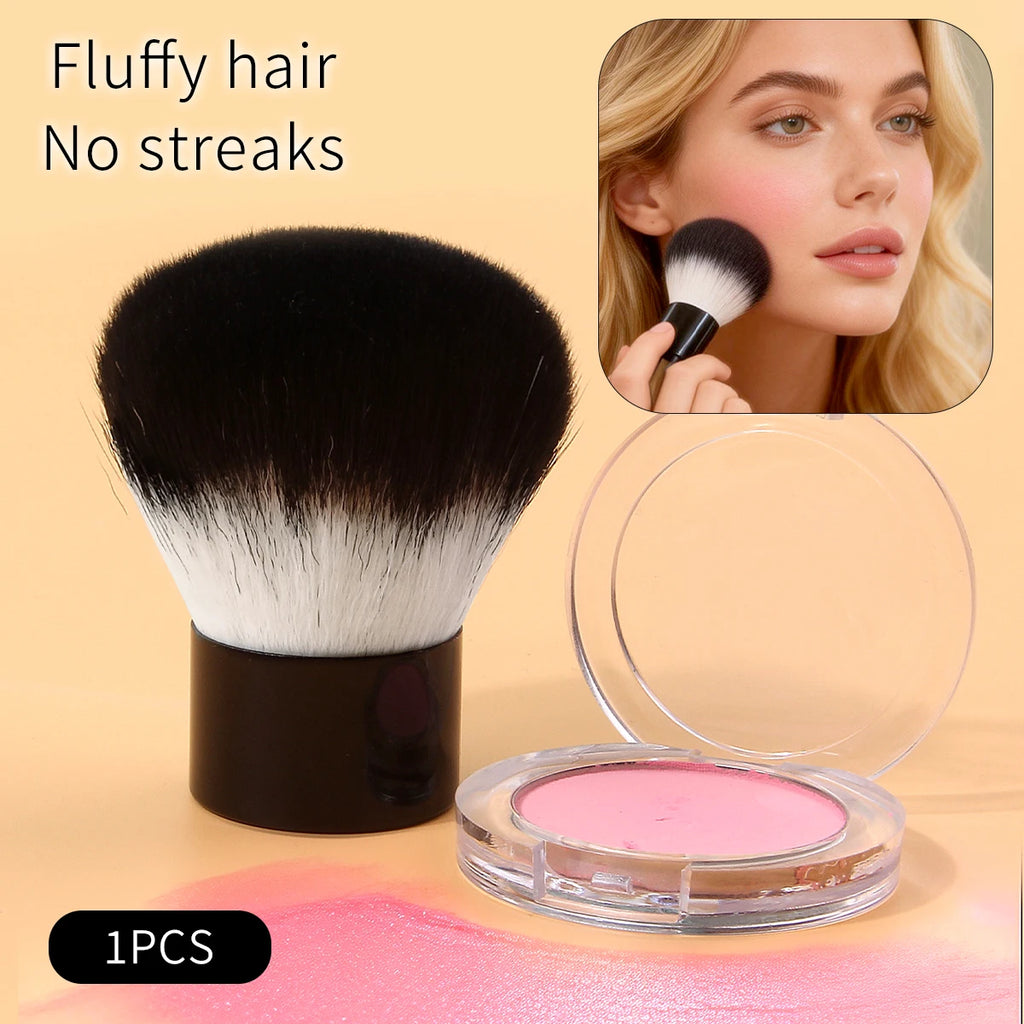 KOSSHOW Mushroom Blush Brush – Fluffy Powder & Contour Makeup Brush QXL black