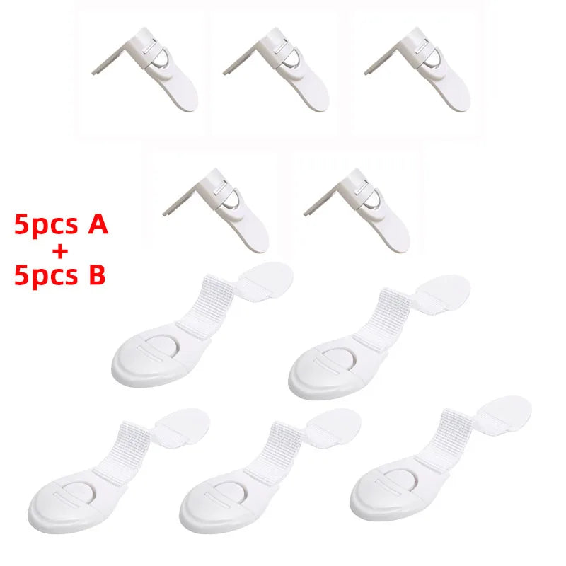 10-Pack Baby Cabinet Safety Locks | Drawer & Door Protector Cabinet Safety Lock QXL B4 5pcs B73 5pcs