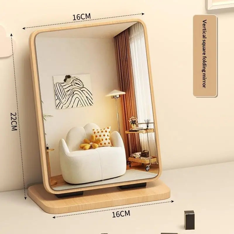 Double-Sided HD Desktop Makeup Mirror | 360° Adjustable Vanity Makeup Mirror QXL B