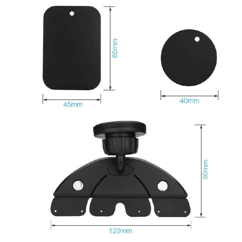 Car CD Slot Magnetic Phone Mount | 17mm Ball Head Holder Car Phone Mount QXL