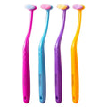 Single-Tuft Toothbrush with Suction Cup | Soft Bristles 1-3 Pack Manual Toothbrush QXL random 2pcs