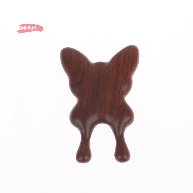 Natural Sandalwood Butterfly Gua Sha Face & Nose Massager Facial Gua Sha Tool QXL