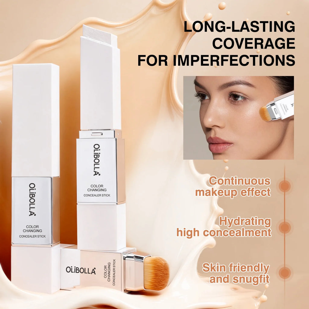 Color Changing Foundation Stick | Double-Ended with Brush Foundation Stick QXL