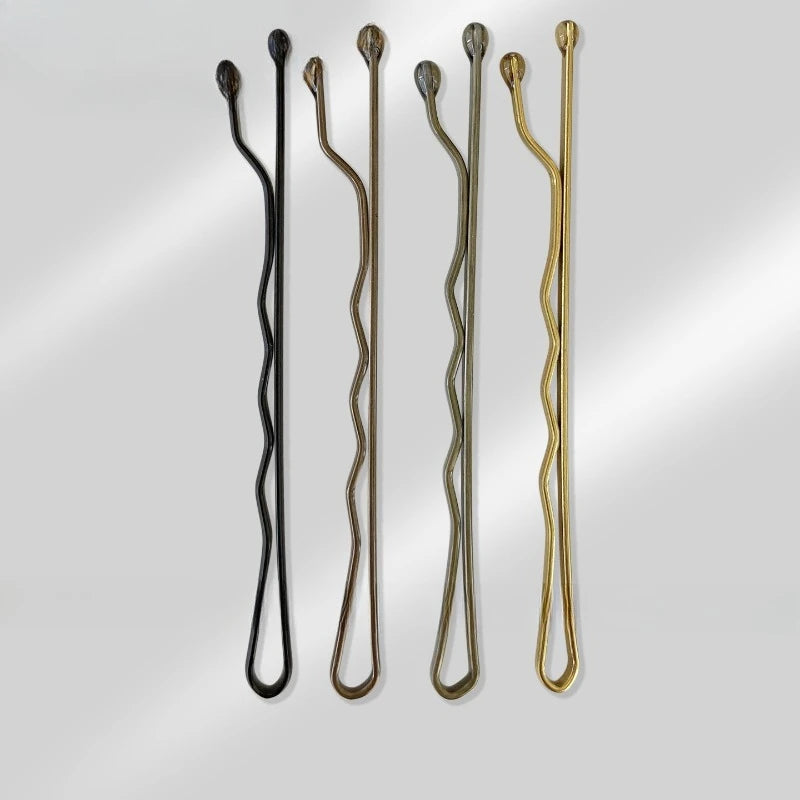 24-Pack Invisible Wave Bobby Pins | Metal Hair Clips Women Bobby Pin Set QXL