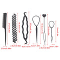6-Piece Kids Spiral Twist Hair Braiding & Curler Tool Set Hair Styling Set QXL ons size