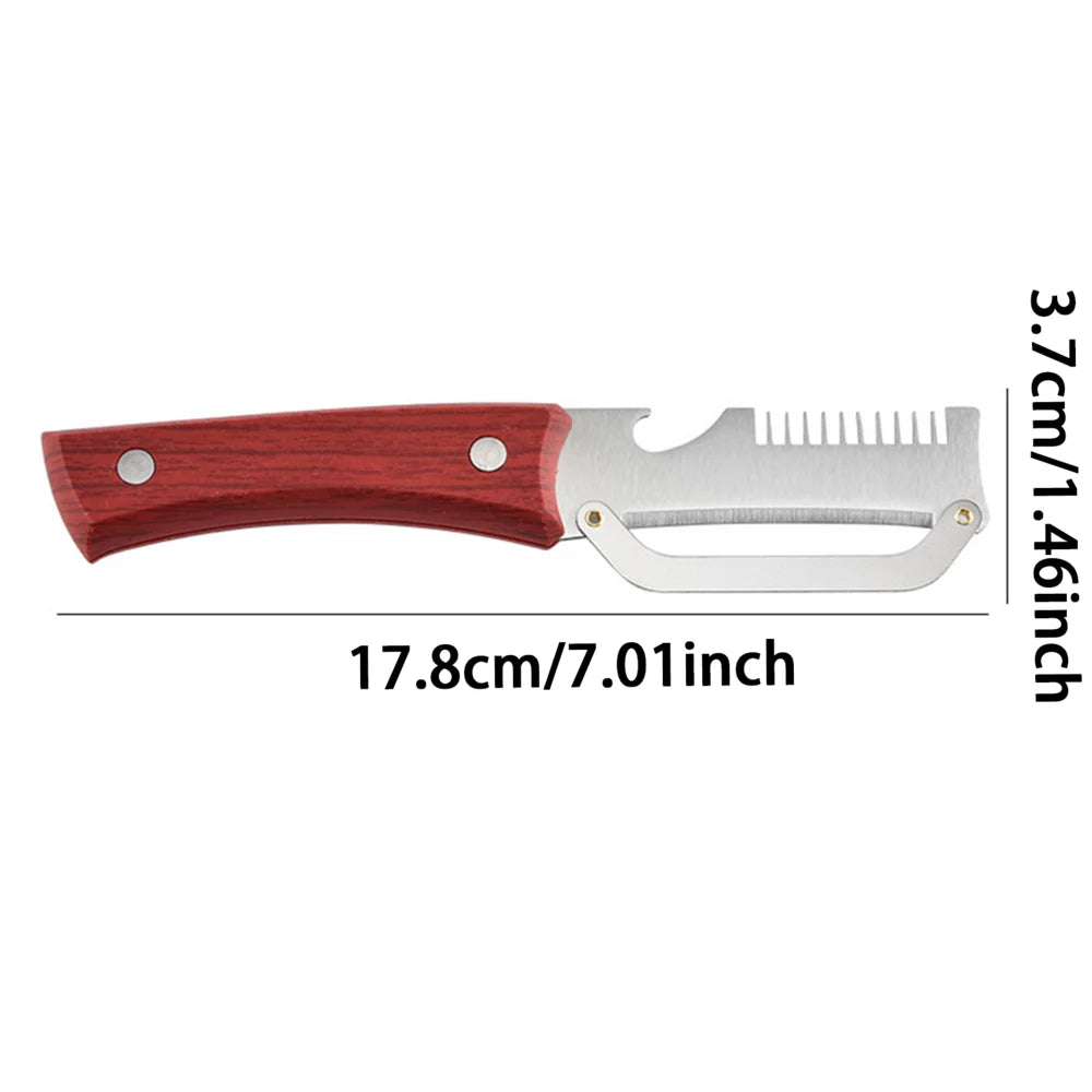 3-in-1 Stainless Steel Vegetable Peeler & Scallion Cutter Vegetable Peeler QXL 2pcs