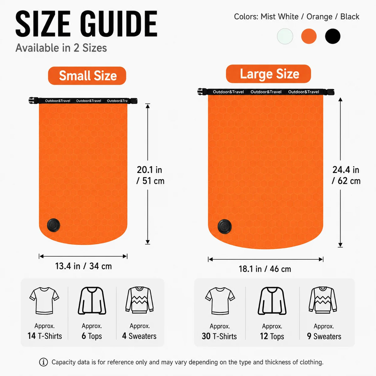 Travel Compression Packing Bag | Space-Saving Clothes Organizer Compression Packing Bag QXL