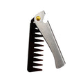 Stainless Steel Foldable Men's Comb | Pompadour Hair Styling Men's Hair Comb QXL Thin Teeth