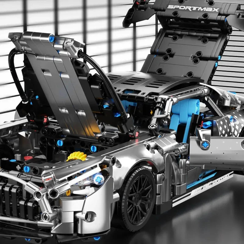 1:14 Scale Racing Car Building Blocks Set | Technical Model Kit Building Blocks Model Kit QXL