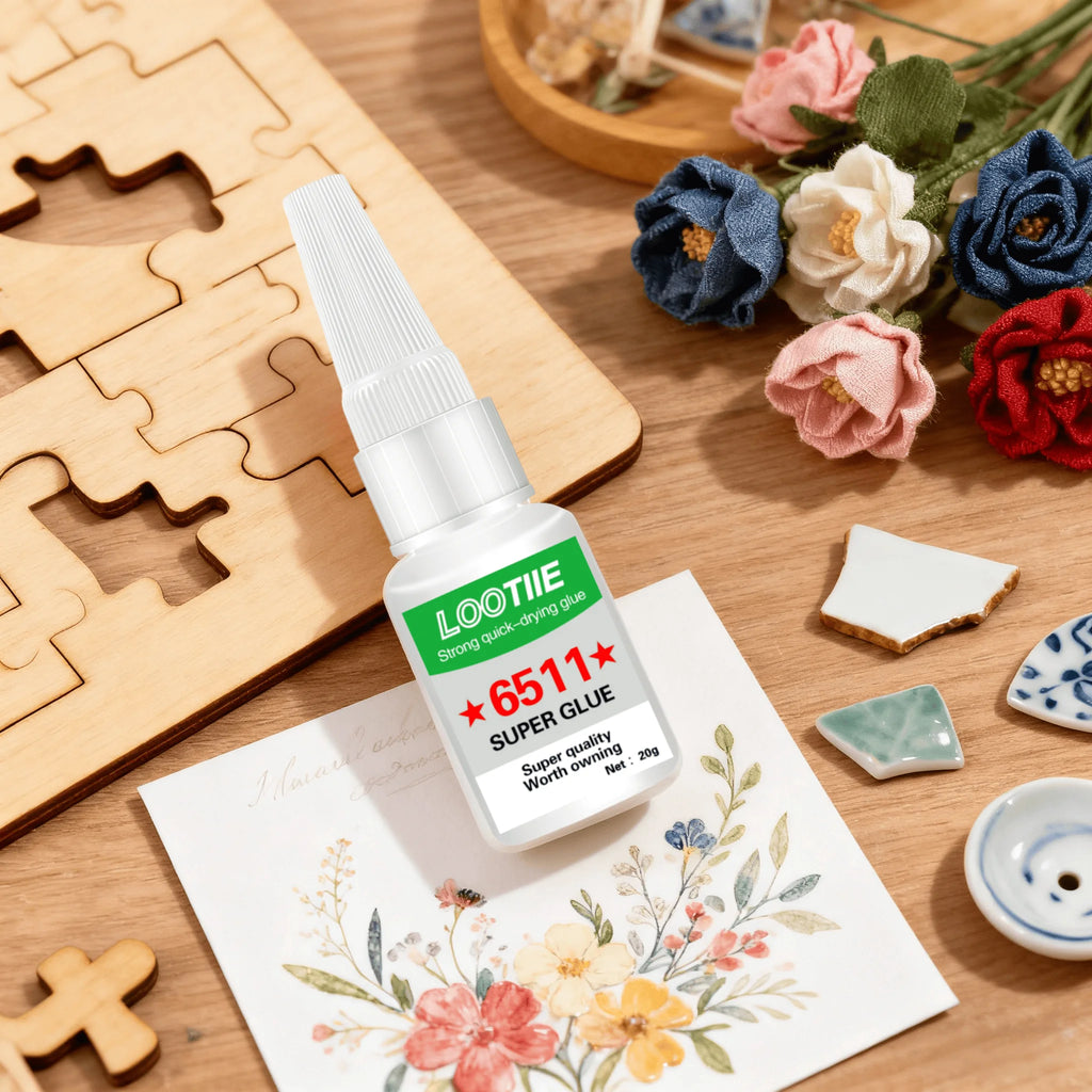 4-Pack Heavy Duty Super Glue 20g | Fast Bond Metal Glass Wood Super Glue Adhesive QXL