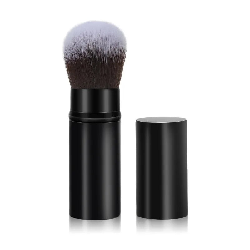 Retractable Kabuki Powder Brush | Travel Makeup Brush Cap Retractable Kabuki Brush QXL