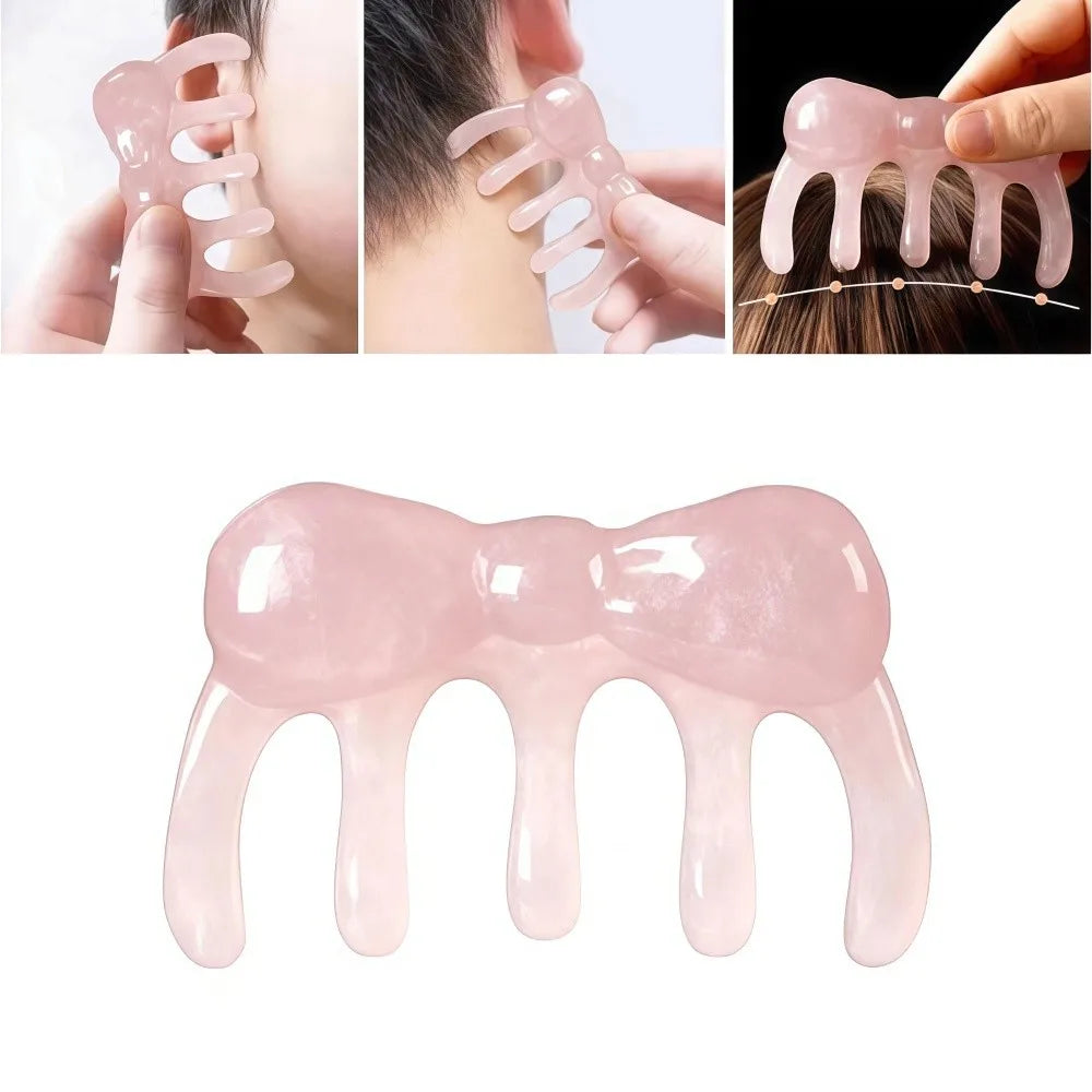 Pink Anti-Static Massage Comb | Hair & Facial Tool Massage Hair Comb QXL