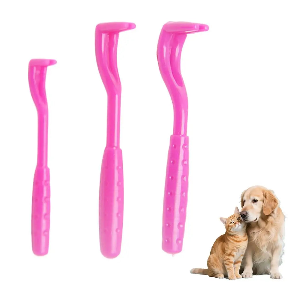 3-Pack Pet Tick Remover Clips for Dogs & Cats | 3 Sizes Pet Tick Remover QXL Rose red