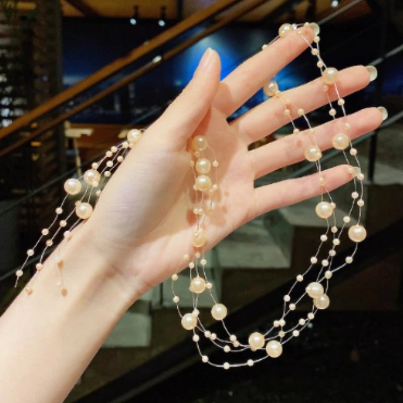 2-Pack Beaded Bridal Hair Vine Headband | Wedding & Party Bridal Hair Vine QXL Champagne 2Pcs