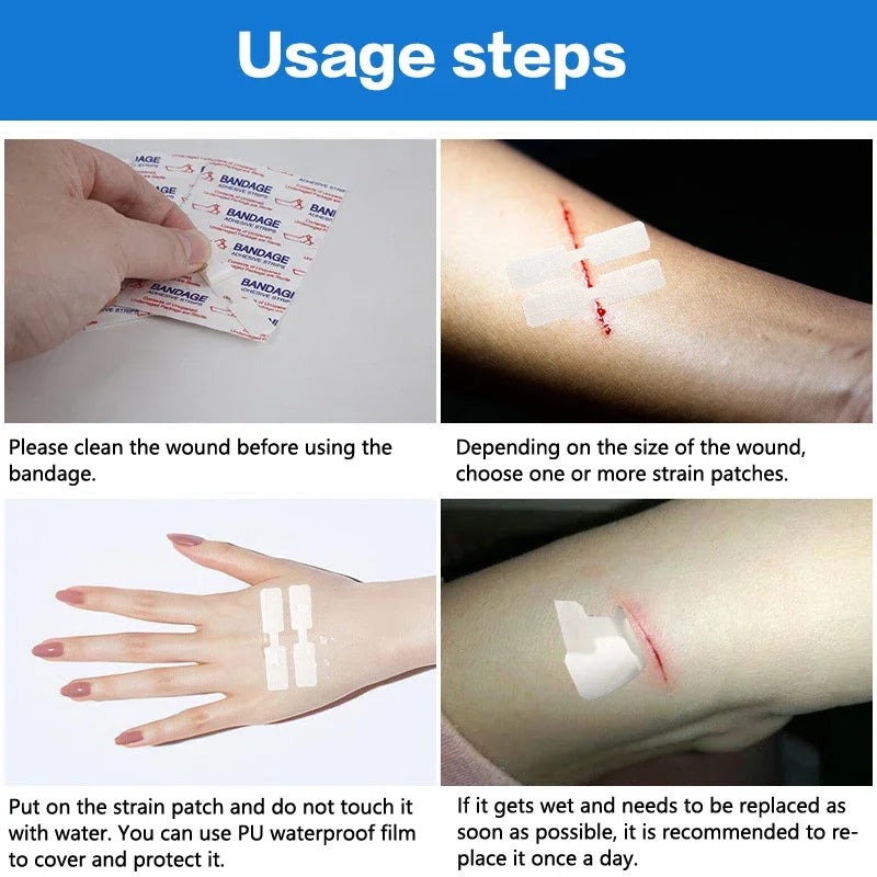 Butterfly Closure Bandage Strips | Adhesive Wound Closure Patches Wound Closure Strips QXL