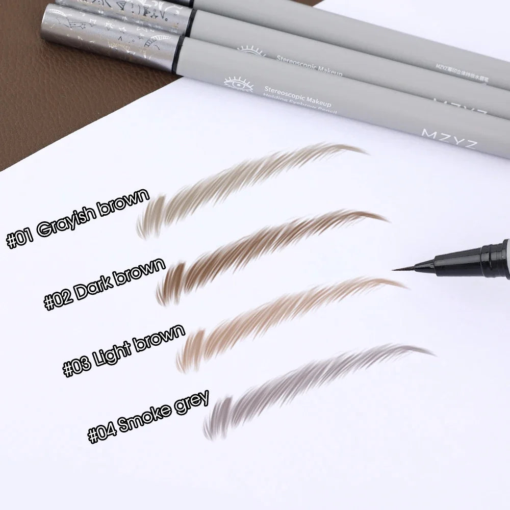 Waterproof Liquid Eyebrow Pencil | Ultra-Thin & Long-Lasting Liquid Eyebrow Pencil QXL