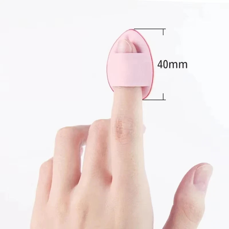 Mini Finger Puffs 5/10-Pack | Foundation & Powder Sponge Makeup Sponge Puffs QXL