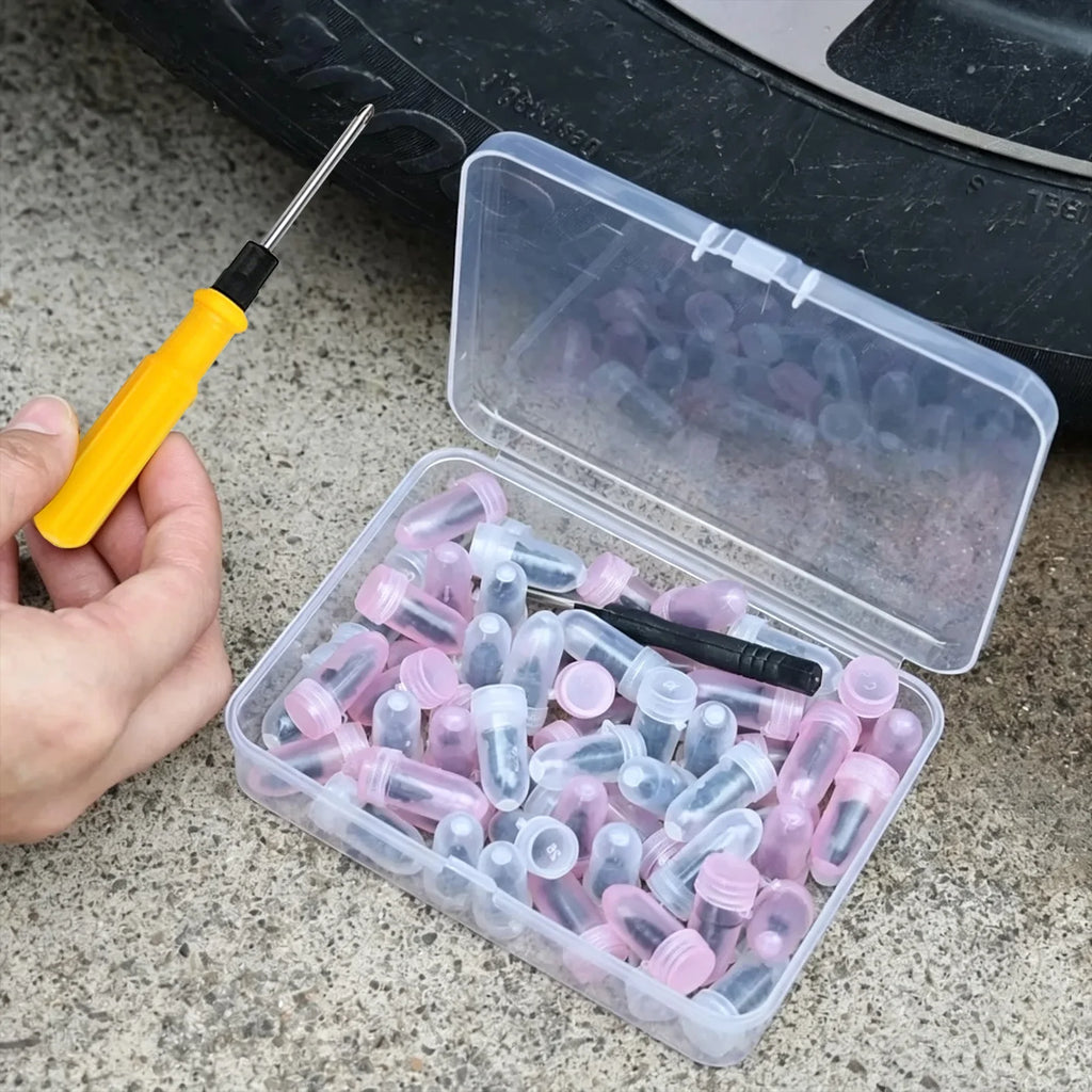 Self-Tapping Tyre Repair Rubber Nail Set | 31/51/61pc Kit Tyre Repair Kit QXL