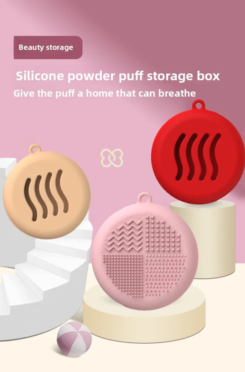 Silicone Makeup Sponge Holder | Beauty Blender Storage Case Makeup Sponge Holder QXL