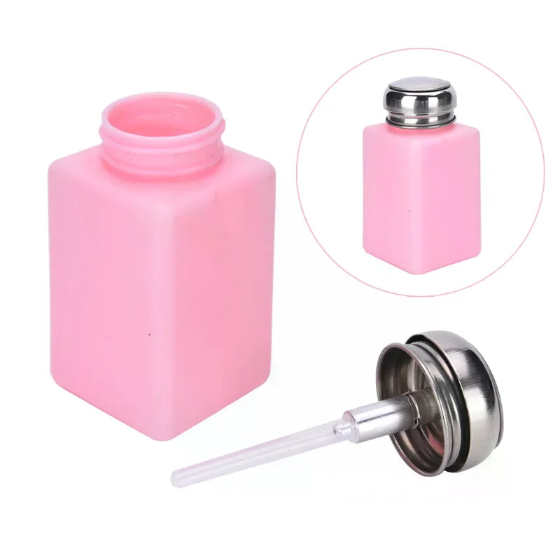 200mL Pump Dispenser Bottle – Nail Polish Remover & Cleaner Pump Dispenser Bottle QXL